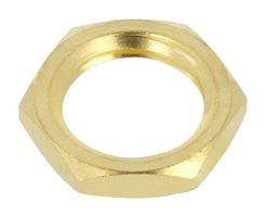 AMPHENOL RF 132-NUT SMA GLD HEX NUT, SMA JACK, BRASS, GOLD