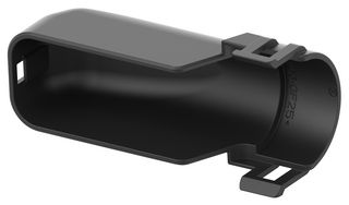 TE CONNECTIVITY 2112046-2 CABLE EXIT COVER, 90DEG, PA 6.6 GF, BLK