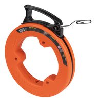 KLEIN TOOLS 56331 STEEL FISH TAPE, 1/8" X 50FT, ORG/BLACK