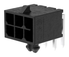 MOLEX 212528-0600 PIN HEADER, POWER/WTB, 6POS, 3MM, TH ROHS COMPLIANT: YES