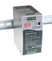 MEAN WELL DBUF40-24 BUFFER MODULE, 24VDC, 40A, DIN RAIL ROHS COMPLIANT: YES