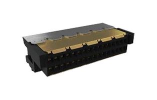 AMPHENOL COMMUNICATIONS SOLUTIONS 10150096-3200RLF CONN, R/A HEADER, 32POS, 2ROW, 1MM