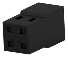 TE CONNECTIVITY 2MM-RC-D02-BX CONNECTOR HOUSING, RCPT, 4POS