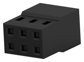 TE CONNECTIVITY 2MM-RC-D03-BX CONNECTOR HOUSING, RCPT, 6POS