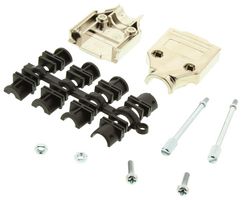 MH CONNECTORS MHDTPK9-K D SUB BACKSHELL, PLASTIC BODY, DE, 180°