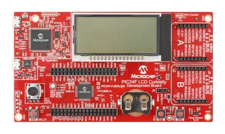 MICROCHIP DM240017 LCD CURIOSITY DEV BOARD, 16BIT PIC24 MCU ROHS COMPLIANT: YES