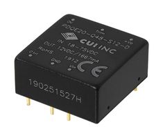 CUI PDQE20-Q48-D12-D DC-DC CONVERTER, 2 O/P, 20W ROHS COMPLIANT: YES
