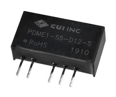 CUI PDME1-S5-D12-S DC-DC CONVERTER, 2 O/P, 1W ROHS COMPLIANT: YES