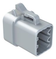 AMPHENOL SINE/TUCHEL ATP06-6S AUTOMOTIVE HOUSING, PLUG, 6POS, 25A, GRY
