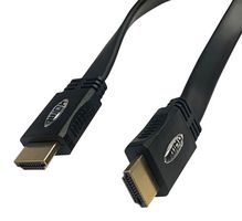 VIDEK 2410HQF-2 CABLE, FLAT HDMI PLUG-PLUG, 2M, BLK ROHS COMPLIANT: YES