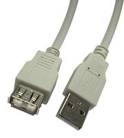 VIDEK 2490-1 USB CABLE, 2.0 TYPE A PLUG-RCPT, 1M