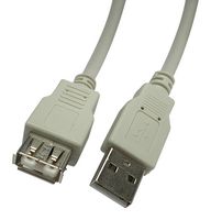 VIDEK 2490 USB CABLE, 2.0 TYPE A PLUG-RCPT, 2M