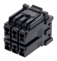 MOLEX 212209-2061 CONN HOUSING, RCPT, 6POS, 3.3MM, BLK