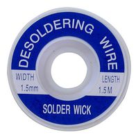 MULTICOMP PRO MP740693 DESOLDERING BRAID, COPPER, 1.5MM X 1.5M ROHS COMPLIANT: NA