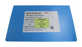 MURATA GJM022-KIT-TTOL-DE CAP KIT, 0.2PF TO 22PF, MLCC, 3450PCS ROHS COMPLIANT: YES
