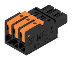 WEIDMULLER 2741570000 TERMINAL BLOCK, PLUGGABLE, 3POS, 14AWG