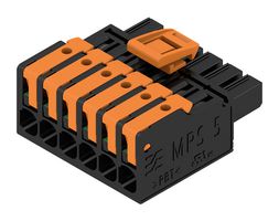 WEIDMULLER 2741710000 TERMINAL BLOCK, PLUGGABLE, 6POS, 14AWG