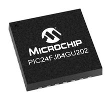 MICROCHIP PIC24FJ64GU202-I/MV MCU, 16BIT, 32MHZ, UQFN-28
