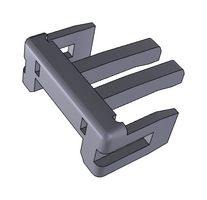 MOLEX 500817-0205 TPA RETAINER, 2POS, 2.5MM, POLYESTER