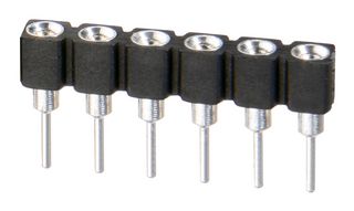 HARWIN D01-9970642 SIP SOCKET, 6POS, 2.54MM, GOLD, TH ROHS COMPLIANT: YES