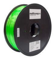MULTICOMP PRO MP007443 3D FILAMENT, SILK PLA, 1.75MM, 1KG/GREEN ROHS COMPLIANT: YES