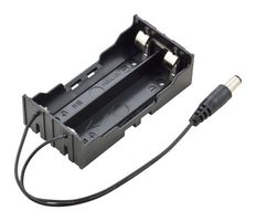 DFROBOT FIT0538 BATTERY HOLDER W/2.1 DC JACK, 18650/7.4V