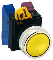 IDEC YW4B-M1Y ACTUATOR, PUSHBUTTON SWITCH/METAL/YELLOW ROHS COMPLIANT: YES