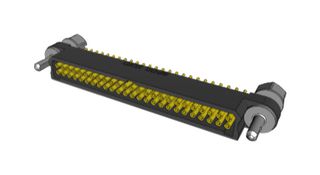 AMPHENOL SOCAPEX MHDAS2F050YDE50 PCB RECEPTACLE, BTB, 50POS, 2ROW, TH