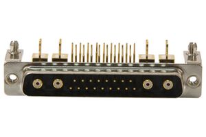 NORCOMP 685M21WA4PL461 COMBO D-SUB CONN, R/A PLUG, DC-21WA4, TH
