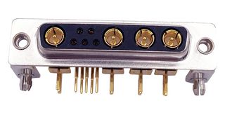 NORCOMP 685M9W4203L461 COMBO D-SUB CONN, R/A RCPT, DB-9W4, TH