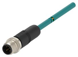 TE CONNECTIVITY TAD2413A201-150 SENSOR CORD, 4P M12 PLUG-FREE END, 15M ROHS COMPLIANT: YES