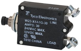 POTTER&BRUMFIELD - TE CONNECTIVITY W23-X1A1G-30 THERMAL CKT BREAKER, 1P, 30A/240V, PANEL