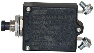 POTTER&BRUMFIELD - TE CONNECTIVITY W23-X1A1G-50 THERMAL CKT BREAKER, 1P, 50A/240V, PANEL