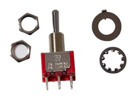 TE CONNECTIVITY - ALCOSWITCH 2-1825139-4 TOGGLE SWITCH, DPDT, 5A, 28VDC, PAN ROHS COMPLIANT: YES