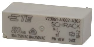 SCHRACK - TE CONNECTIVITY V23061A1002A302 POWER RELAY, SPST-NO, 5VDC, 8A, THT ROHS COMPLIANT: YES