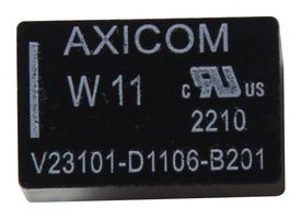 AXICOM - TE CONNECTIVITY V23101D1106B201 SIGNAL RELAY, SPDT, 12VDC, 1.25A, THT