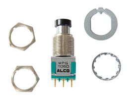 ALCOSWITCH - TE CONNECTIVITY MPG106D PB SWITCH, SPDT, 6A, 125VAC, PANEL