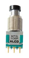 ALCOSWITCH - TE CONNECTIVITY MPG106F PB SWITCH, SPDT, 6A, 125VAC, PANEL
