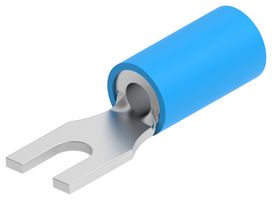 AMP - TE CONNECTIVITY 130526 CRIMP TERMINAL, FORK, #4, 14AWG, BLUE ROHS COMPLIANT: YES