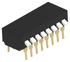 TE CONNECTIVITY 5-1571999-6 DIP SWITCH, SPST, 8POS, 1A, 5VDC, THT