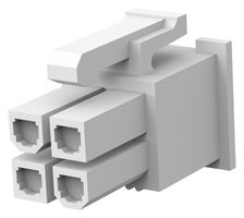 TE CONNECTIVITY 2296205-4 RECTANGULAR HOUSING, RCPT, 4POS, 4.2MM ROHS COMPLIANT: YES