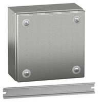 SCHNEIDER ELECTRIC NSYSBX15158 + NSYAMRD15357SB ENCLOSURE W/ DIN RAIL, SS, MULTIPURPOSE