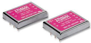 TRACO POWER TEN 20-2412WI Isolated Board Mount DC/DC Converter, DIP, Fixed, Adjustable, Through Hole, 20 W, 12 V, 1.67 A RoHS Compliant: Yes