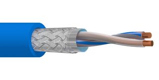 BELDEN 74030E-C500 CABLE, 2 CORE, 26AWG, 300V, 500M, BLUE
