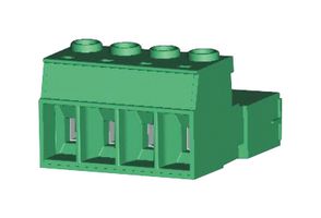 AMPHENOL ANYTEK KK046150000AG TERMINAL BLOCK, PLUGGABLE, 4WAY, 6AWG ROHS COMPLIANT: YES