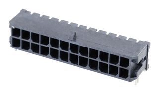 MOLEX 43045-2406 CONN, R/A HDR, 24POS, 2ROW, 3MM, SMT