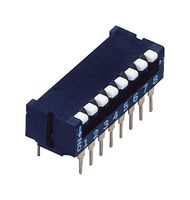 NIDEC COMPONENTS CFP-0801MC DIP SWITCH, PIANO, 8PST-NO, 0.1A/6V, THT ROHS COMPLIANT: YES