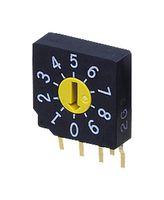 NIDEC COMPONENTS SC-1011W ROTARY CODE SWITCH, BCH, 0.1A, 5VDC, TH ROHS COMPLIANT: YES