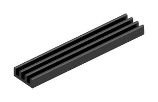 FISCHER ELEKTRONIK SK 688 75 SA HEAT SINK, 75MMX6MMX15MM, BLACK ANODISED ROHS COMPLIANT: YES
