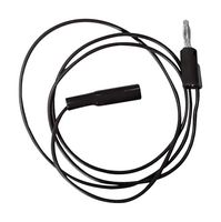 MUELLER ELECTRIC BU-2031-A-24-0 MINIGATOR CLIP-4MM BANANA PLUG, BLK, 24" ROHS COMPLIANT: YES